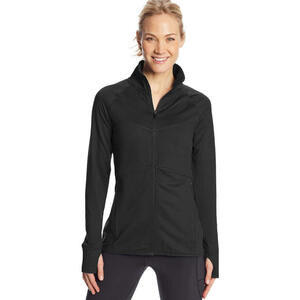 Champion C9 Womens Small Black Athletic Jacket Full Zip Running Gym